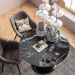 Mesa de Jantar Tulipa Saarinen Redonda 90 cm Mármore Nero