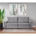 Sofá 3 Lugares Retrátil e Reclinável Flexforma Premier Cinza Urbano 200 cm