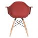 [Encerrado] Mesa redonda Eames com tampo de vidro 70 cm + 2 cadeiras Eiffel DAW Terracota