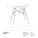 Banco baixo banqueta Charles Eames Eiffel Amarelo