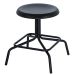Banco baixo cozinha industrial loft aço giratório 45 cm Bolt Preto