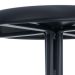 Banco baixo cozinha industrial loft aço giratório 45 cm Bolt Preto