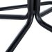 Banco baixo cozinha industrial loft aço giratório 45 cm Bolt Preto