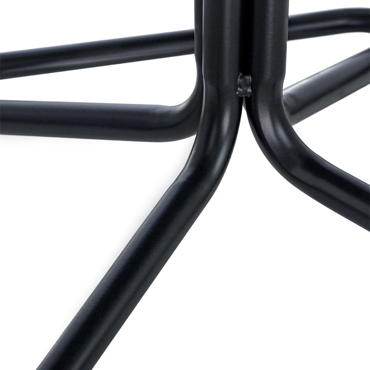 Banco baixo cozinha industrial loft aço giratório 45 cm Bolt Preto