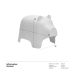 Banco infantil Porquinho Pig Amarelo