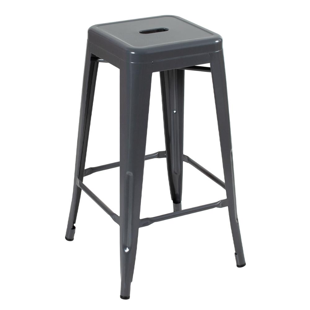 Banqueta alta Iron Tolix 76 cm Cinza escuro