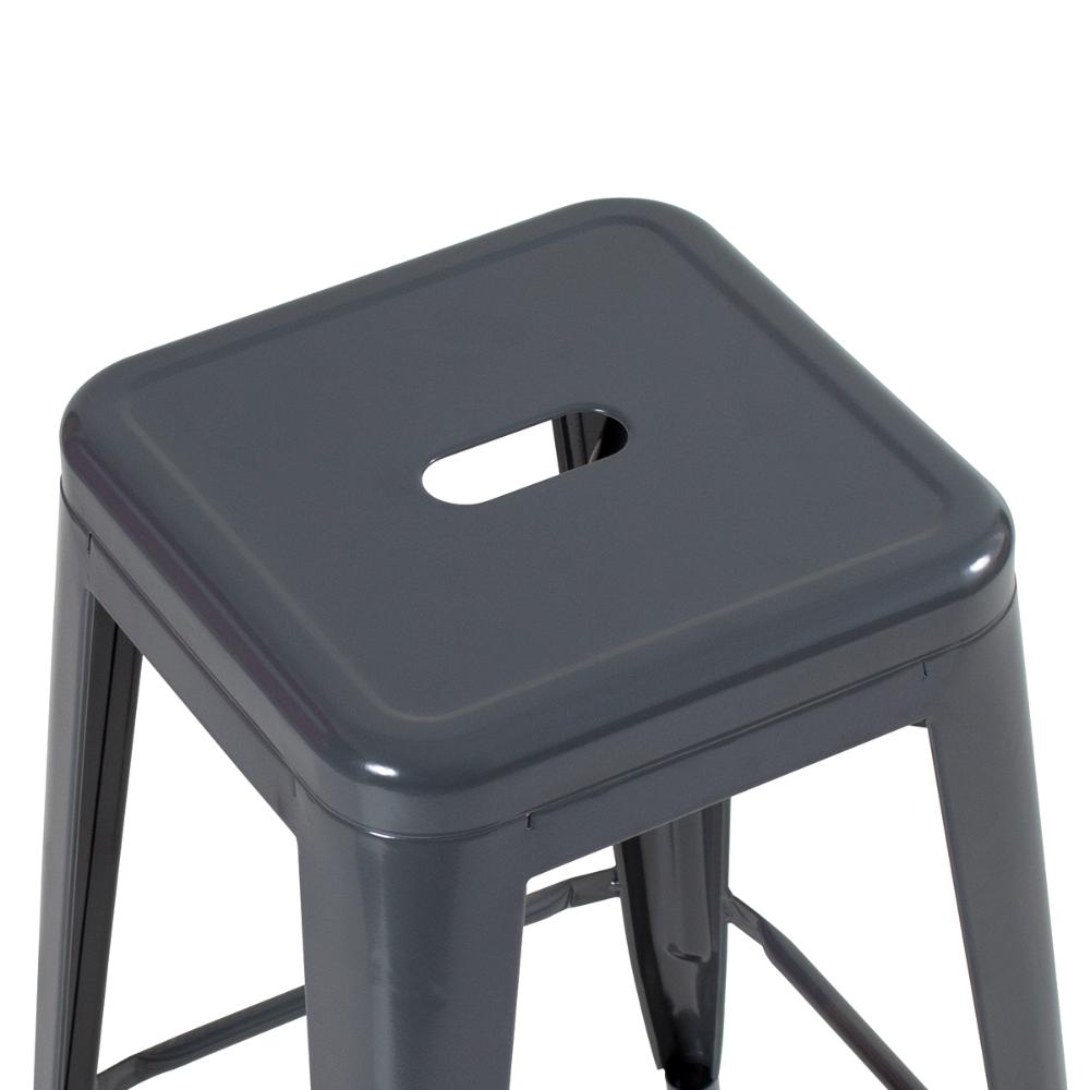 Banqueta alta Iron Tolix 76 cm Cinza escuro