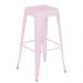 Banqueta alta Iron Tolix 76 cm Rosa claro