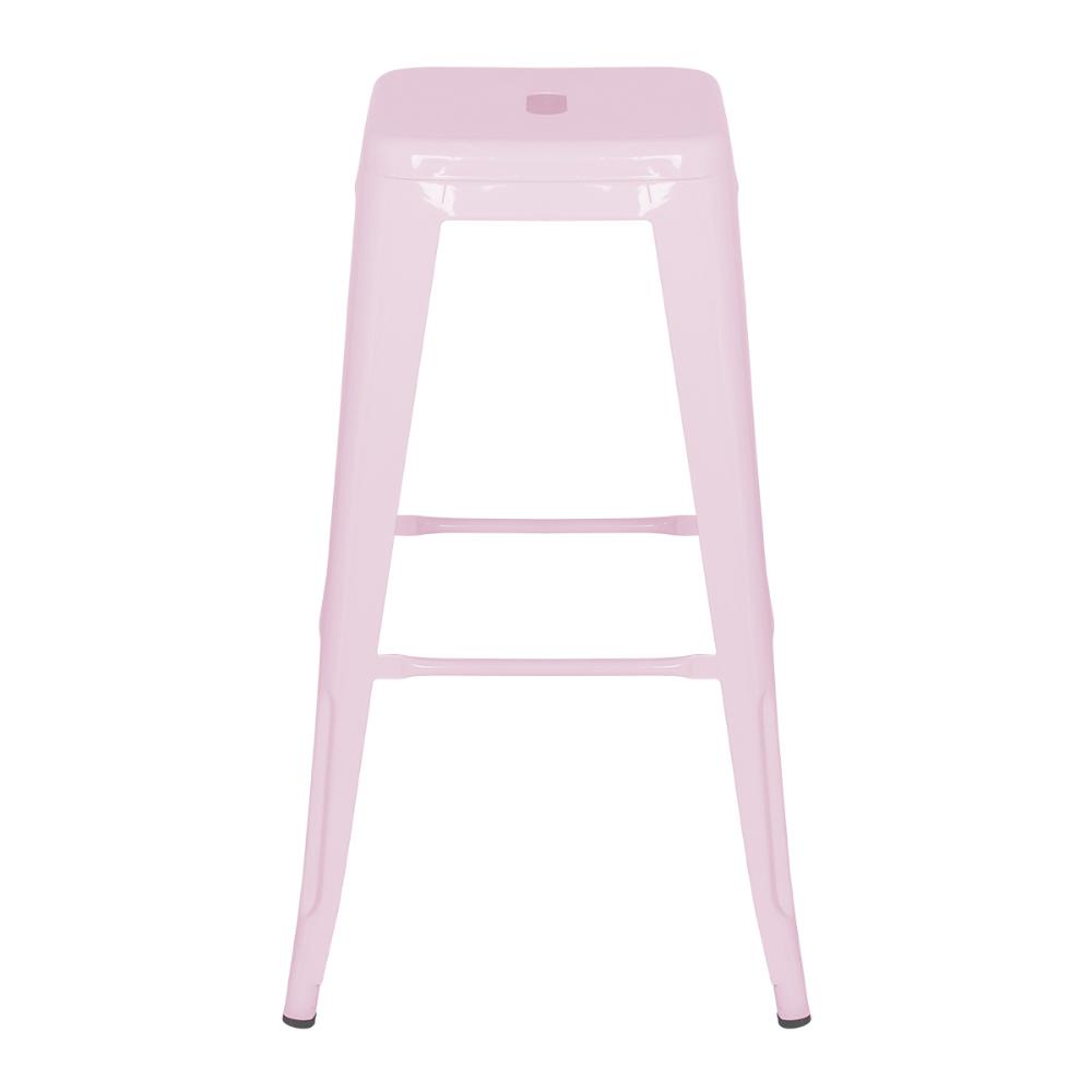 Banqueta alta Iron Tolix 76 cm Rosa claro