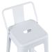 Banqueta alta Iron Tolix com encosto 76 cm Branco