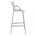 Banqueta alta Masters Allegra 76 cm Cinza claro