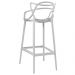 Banqueta alta Masters Allegra 76 cm Cinza claro