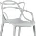Banqueta alta Masters Allegra 76 cm Cinza claro