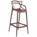 Banqueta alta Masters Allegra 76 cm Marrom
