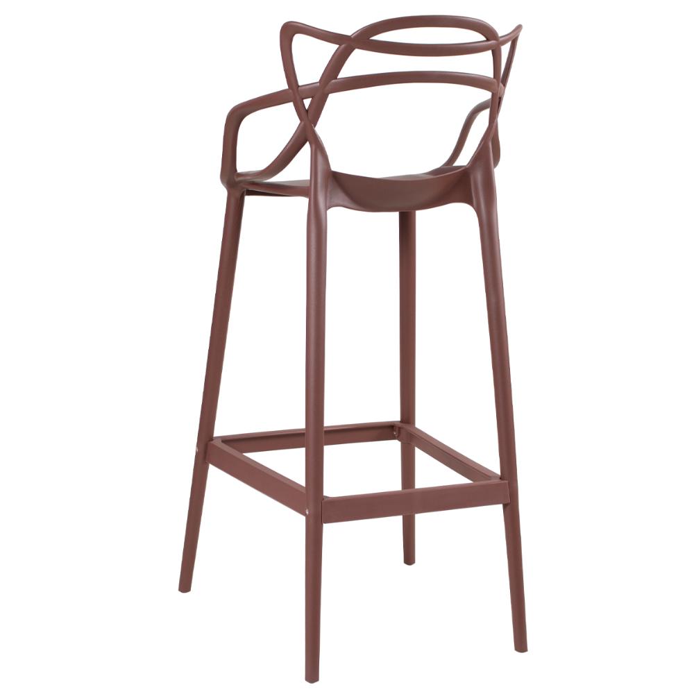 Banqueta alta Masters Allegra 76 cm Marrom