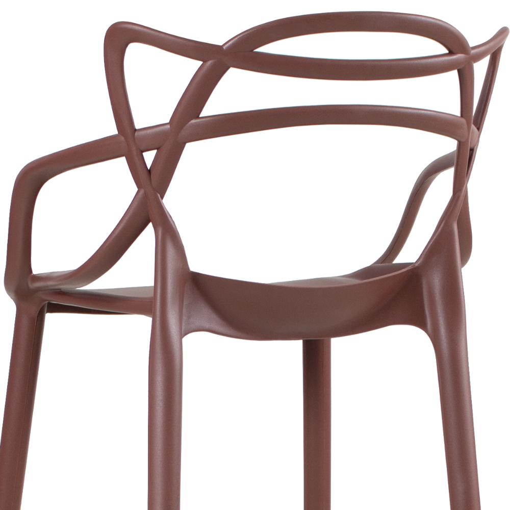 Banqueta alta Masters Allegra 76 cm Marrom