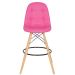 Banqueta alta bancada cozinha Charles Eames Eiffel Botonê estofada Rosa pink