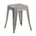 Banqueta baixa Iron Tolix 45 cm Prata Alumínio Prata Alumínio