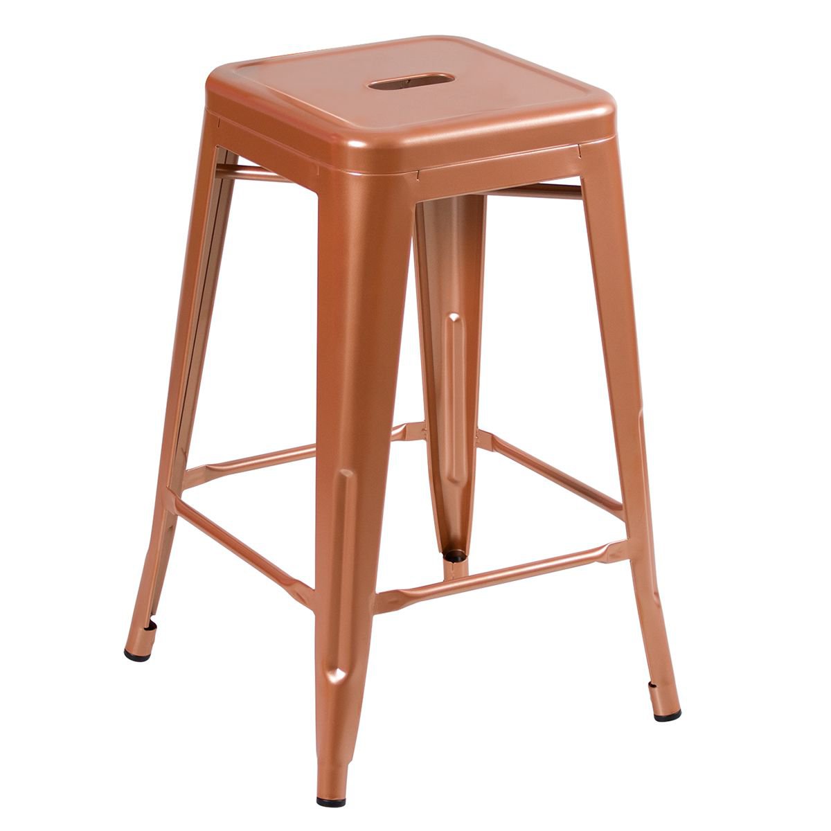 Banqueta média Iron Tolix 61 cm Cobre rose Cobre rose