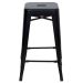 Banqueta média Iron Tolix 66 cm Preto texturizado Preto texturizado
