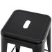 Banqueta média Iron Tolix 66 cm Preto texturizado Preto texturizado