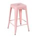 Banqueta média Iron Tolix 66 cm Rosa antigo