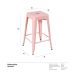 Banqueta média Iron Tolix 66 cm Rosa antigo