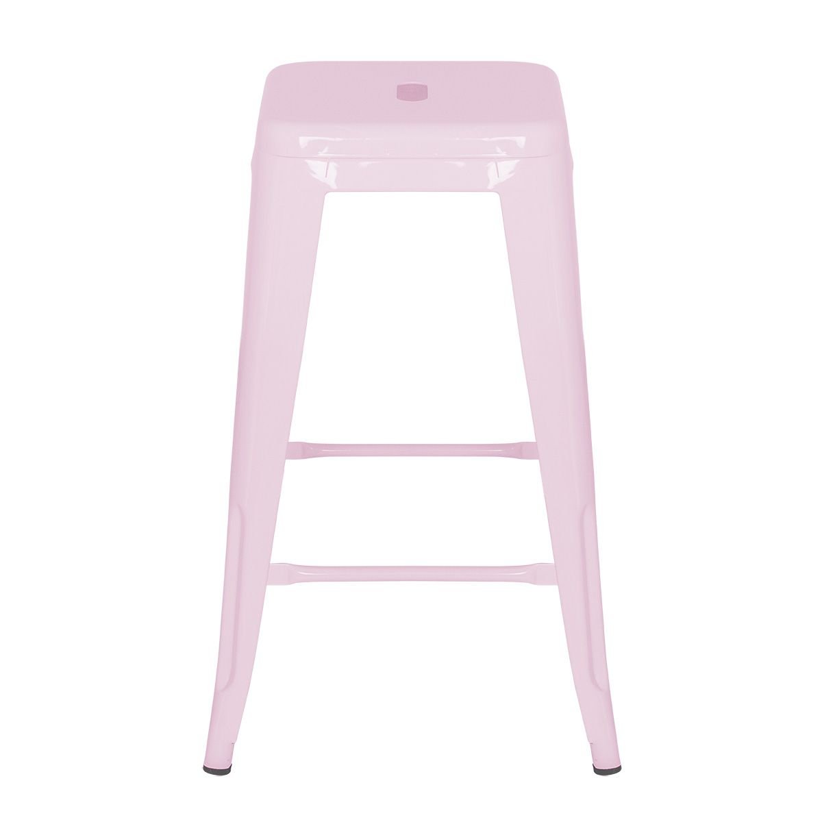Banqueta média Iron Tolix 66 cm Rosa claro