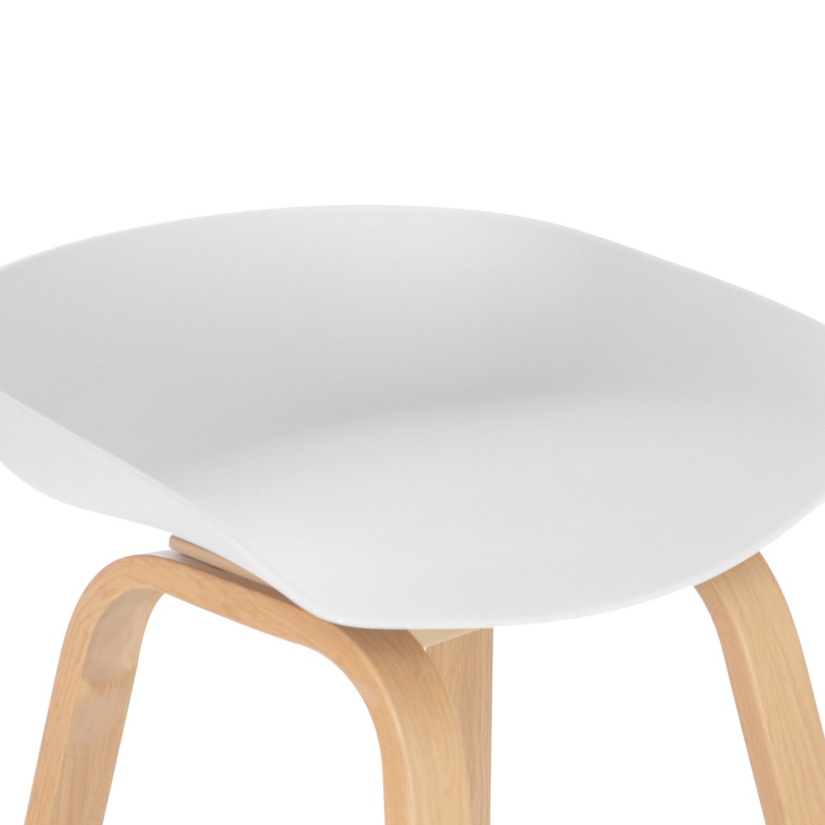 Banqueta média bancada cozinha Cassia BD 66 cm Branco