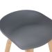 Banqueta média bancada cozinha Cassia BD 66 cm Cinza Escuro