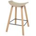 Banqueta média bancada cozinha Cassia BD 66 cm Nude