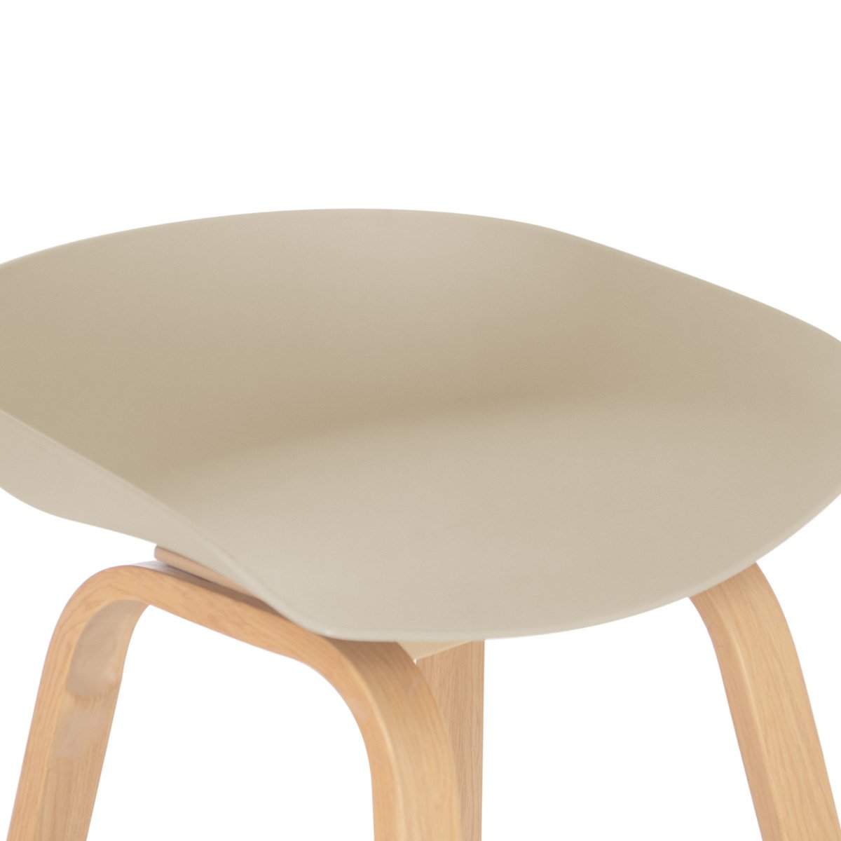 Banqueta média bancada cozinha Cassia BD 66 cm Nude