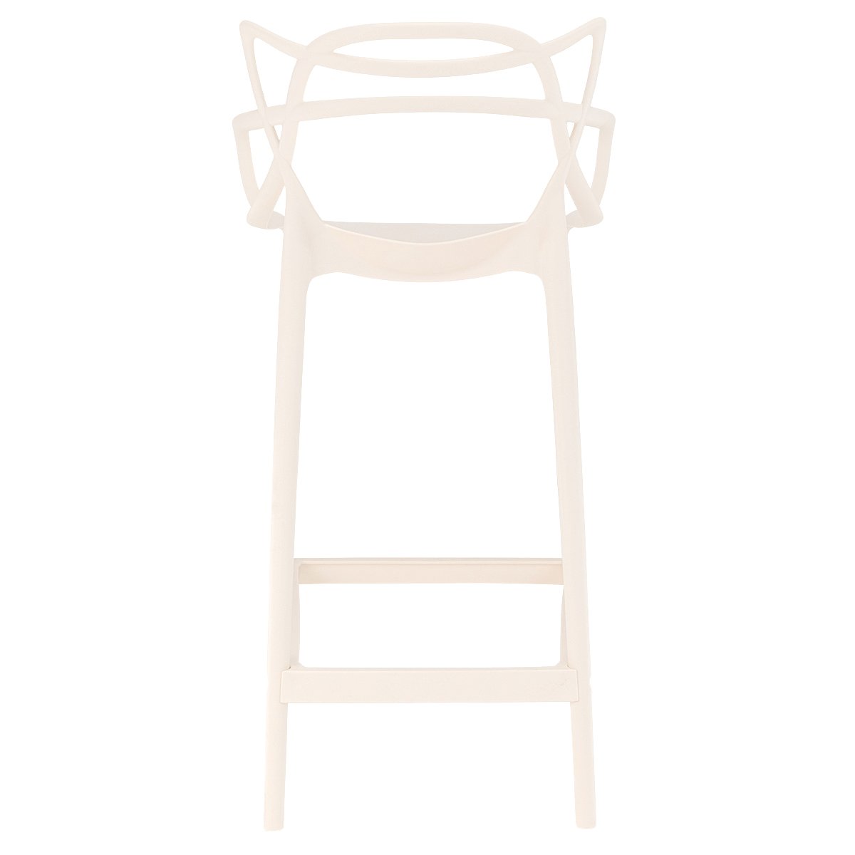 Banqueta média bancada cozinha Masters Allegra 66 cm Creme