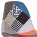 Cadeira Charles Eames Eiffel DSW estofada Patchwork com pés de madeira Preta