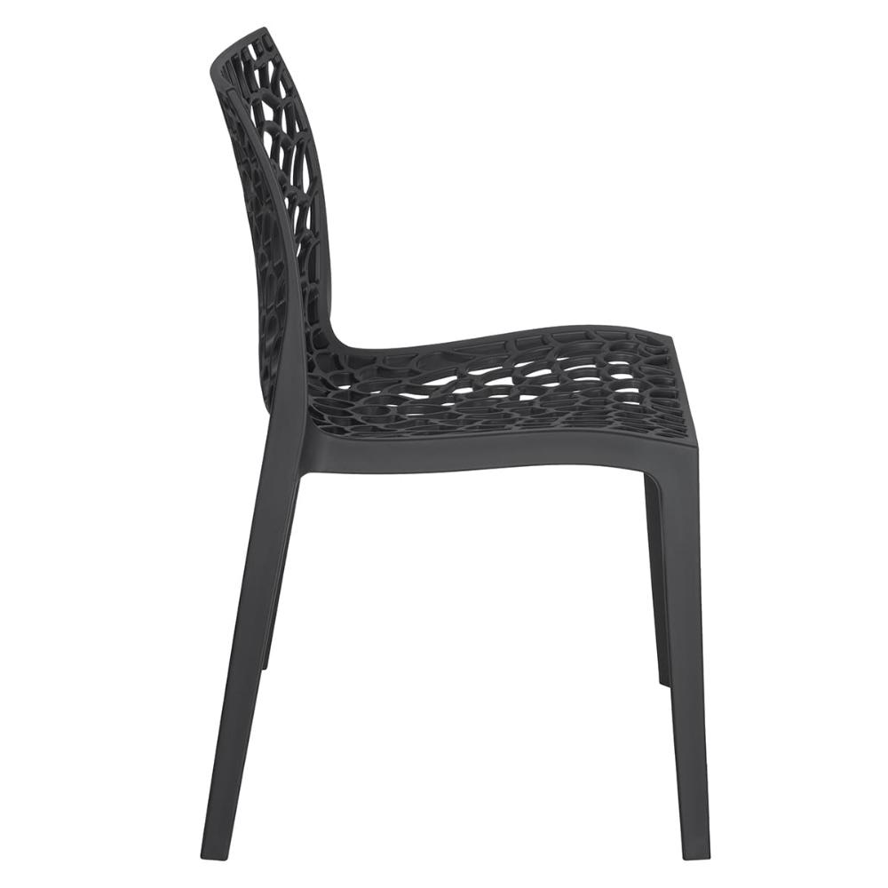 Cadeira Gruvyer acabamento fosco Preto