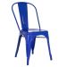 Cadeira Iron Tolix design indutrial jantar cozinha Azul escuro