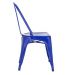 Cadeira Iron Tolix design indutrial jantar cozinha Azul escuro
