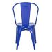 Cadeira Iron Tolix design indutrial jantar cozinha Azul escuro