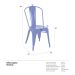 Cadeira Iron Tolix design indutrial jantar cozinha Azul escuro