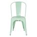 Cadeira Iron Tolix design indutrial jantar cozinha Verde claro