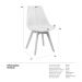 Cadeira Leda Eames jantar cozinha com assento estofado Verde bandeira