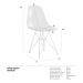 Cadeira acrílica Charles Eames Eiffel DKR com base de metal cromado Roxo translúcido