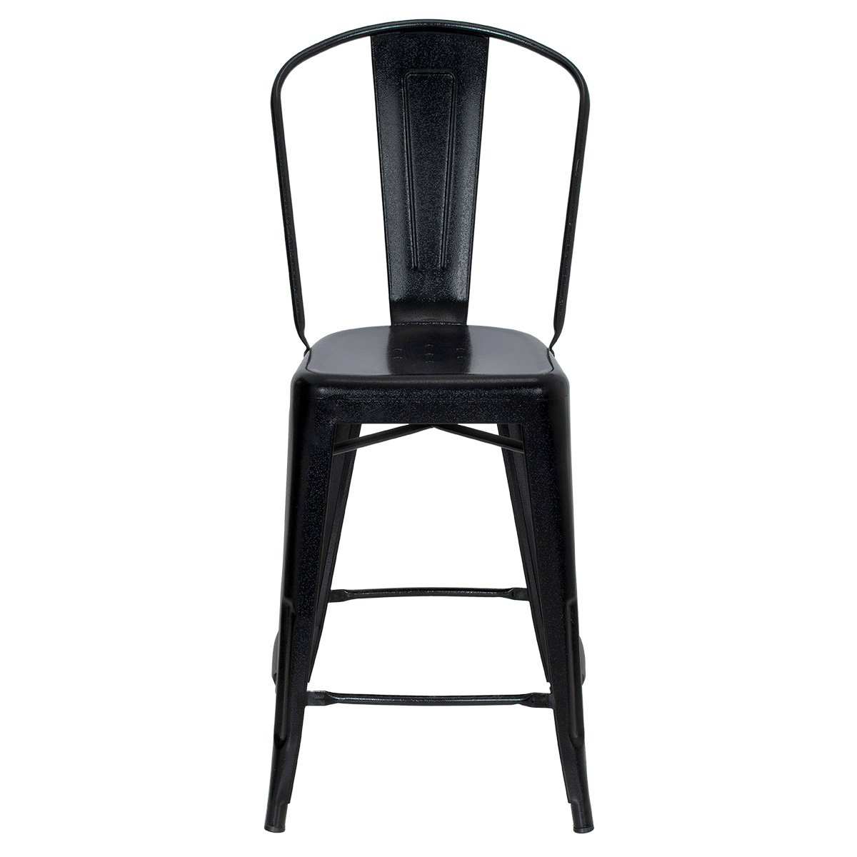 Cadeira alta Iron Tolix 66 cm Preto texturizado