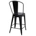 Cadeira alta Iron Tolix 66 cm Preto texturizado