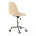 Cadeira com rodízios Eames Office escritório Creme