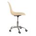 Cadeira com rodízios Eames Office escritório Creme
