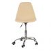 Cadeira com rodízios Eames Office escritório Creme