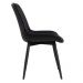 Cadeira estofada design industrial Chicago Preto