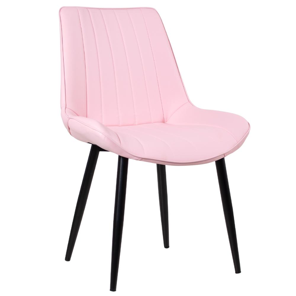 Cadeira estofada design industrial Chicago Rosa-claro