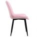 Cadeira estofada design industrial Chicago Rosa-claro